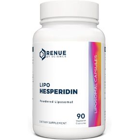 Renue By Science Hesperidin (Liposomal) Supplement 300mg - Bioavailable Formula for Increased Absorption - 90 Capsules