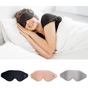3D Sleep Mask for Men Women | 100% Blackout, Zero Eye Pressure, Breathable Material | Comfortable Night Blindfold for Sleeping, Travel and Meditation (Grey)