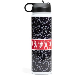ChalkTalkSPORTS Lacrosse Insulated Water Bottle | Lacrosse Stick