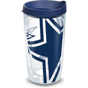 Tervis Made in USA Double Walled NFL Dallas Cowboys Genuine Insulated Tumbler Cup Keeps Drinks Cold & Hot, 24oz, Classic