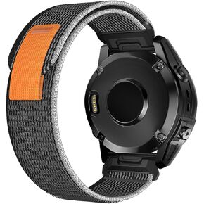 Sports-Band for Garmin Fenix 7/ Fenix 7 pro/ Fenix 6/ Fenix 6 pro/ Fenix 5/ Fenix 5 Plus, Quickfit 22mm Adjustable Nylon Loop Bands for Garmin Forerunner 935/945, Instinct,Approach S62/S60, Men Women, Breathable, Durable