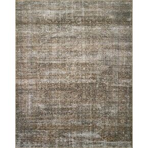 Loloi Amber Lewis x Billie Collection, Tobacco & Rust 2'-0" x 5'-0" Area Rug – Antique & Distressed Accent Rugs for Living Room, Bedroom, Entryway & Hallway, No Shed High Traffic Area Home Decor Rug