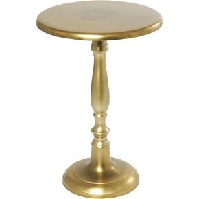 Deco 79 Traditional Aluminum Accent, Side Table 15" x 15" x 22", Gold