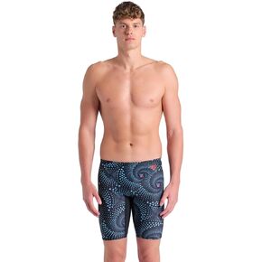 ARENA Men's Fireflow Performance Swim Jammer Sports Knee-Length Swimsuit