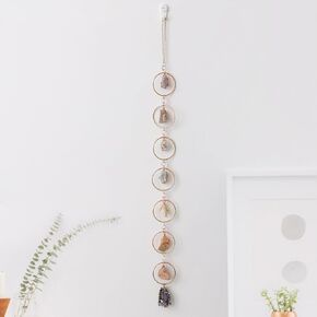 7 Chakra Healing Crystals Hanging Ornament，Handmade Tree of Life Chakra Stones Gemstones Wall Hanging Ornaments for Home Decor Yoga Meditation(7 Chakra Tree of Life)