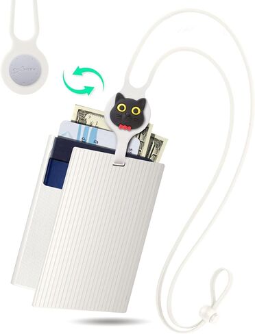 Bone Lanyard Passport Lite - محفظة أساسيات السفر لإكسسوارات السفر، حافظة من السيليكون لغطاء محفظة جواز السفر، منظم مقاوم للماء، هدايا للرجال والنساء. الحبل جواز السفر-لايت-البومة ويس in Kuwait