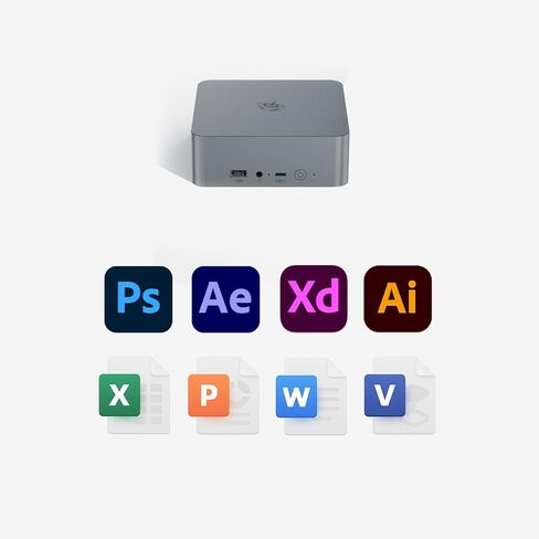 Beelink Mini PC AMD Ryzen 9 6900HX Up to 4.9GHz 8C/16T, SER6 32GB DDR5 RAM 1TB SSD PCIe4.0, Radeon 680M Graphics 12core 2400 MHz, 2.5G LAN Mini Computer WiFi 6/BT5.2/HDMI/DP/USB4.0,Gaming/Office in Saudi Arabia