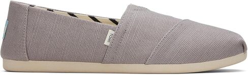 TOMS Women's Alpargata Loafer Flat, Black/Black Wide Recycled Cotton Canvas, 12 in Saudi Arabia