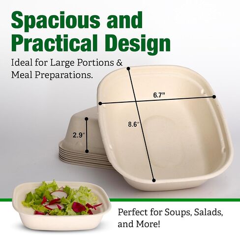 24 Oz Large Paper Bowls, 90 Pack Disposable Soup Bowls Plastic Free Party Supplies for Hot/Cold Food, Soup (24 OZ) in Saudi Arabia