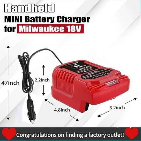for Dewalt 20V 60V Battery Charger,Mini Charger Lightweight and Easy to Carry in Saudi Arabia