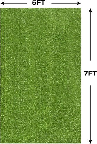 سجادة منطقة العشب الخارجية XLX TURF مقاس 6 أقدام × 6 أقدام، سجادة أرضية سجادة عشبية مربعة خضراء للشرفة والفناء والفناء ووسادة عشبية كبيرة جدًا للحيوانات الأليفة والكلاب in Kuwait