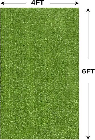 سجادة منطقة العشب الخارجية XLX TURF مقاس 6 أقدام × 6 أقدام، سجادة أرضية سجادة عشبية مربعة خضراء للشرفة والفناء والفناء ووسادة عشبية كبيرة جدًا للحيوانات الأليفة والكلاب in Kuwait