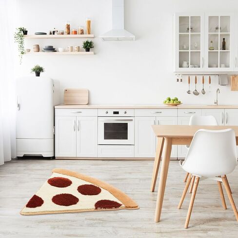 Hand Tufted Egg Rug 47x27 inches, Aesthetic Fun Accent Home Decor Soft Area Rug - Machine Washable Floor Carpet Mat for Kitchen, Living Room, Playroom - Housewarming Gift in Saudi Arabia