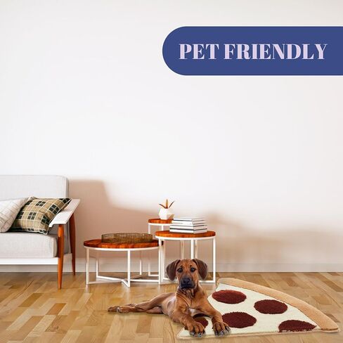 Hand Tufted Egg Rug 47x27 inches, Aesthetic Fun Accent Home Decor Soft Area Rug - Machine Washable Floor Carpet Mat for Kitchen, Living Room, Playroom - Housewarming Gift in Saudi Arabia