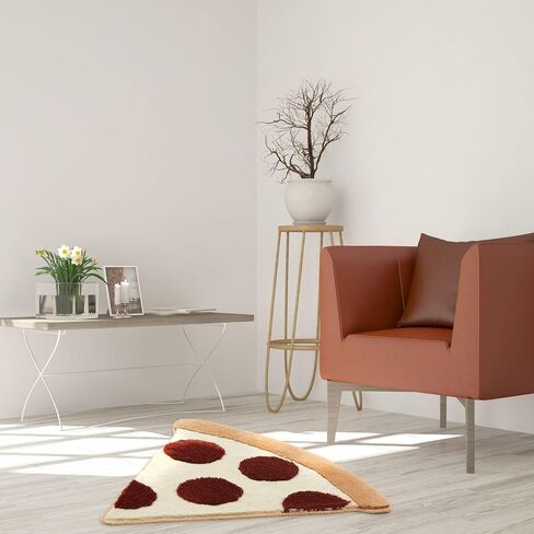 Hand Tufted Egg Rug 47x27 inches, Aesthetic Fun Accent Home Decor Soft Area Rug - Machine Washable Floor Carpet Mat for Kitchen, Living Room, Playroom - Housewarming Gift in Saudi Arabia
