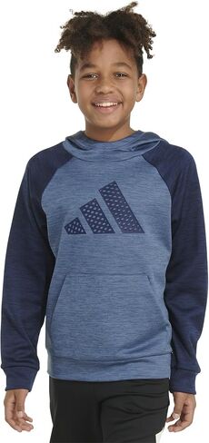 adidas Boys' Pullover Hoodie Poly Hooded Sweatshirt in Saudi Arabia