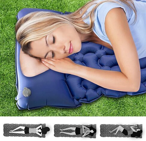 Ultralight Camping Sleeping Pad,Patented Backpacking Camping Mattress for Hiking,(Large) Extra-Thick Durable Insulated Air Mattress,Inflatable & Compact,Good Partner for Outdoor Travel in Saudi Arabia