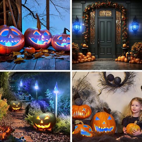 VIHOSE 4 قطع E12 LED لمبات إضاءة اللهب 3 أوضاع وامضة لمبة إضاءة E12 شمعدان قاعدة شمع لهب مصباح الهالوين وحفلات عيد الميلاد في الأماكن المغلقة والخارجية، 1.2 واط، 1800 ك (أرجواني، برتقالي) in Kuwait