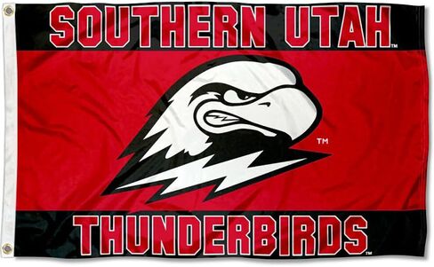 College Flags & Banners Co. Southern Utah Thunderbirds Scarlet Flag in Saudi Arabia