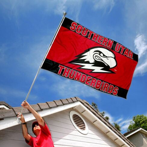 College Flags & Banners Co. Southern Utah Thunderbirds Scarlet Flag in Saudi Arabia