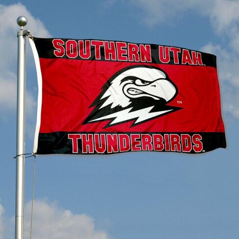 College Flags & Banners Co. Southern Utah Thunderbirds Scarlet Flag in Saudi Arabia