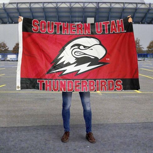 College Flags & Banners Co. Southern Utah Thunderbirds Scarlet Flag in Saudi Arabia