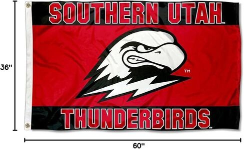 College Flags & Banners Co. Southern Utah Thunderbirds Scarlet Flag in Saudi Arabia