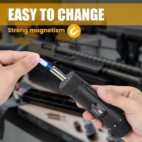 Preset Torque Screwdriver with 12 Pieces Interchangeable Bits, 1/4" Drive Torque Screwdriver Wrench Set for Maintenance, Tools, Bike Repairing and Mounting (10-70 in-lb) in Saudi Arabia