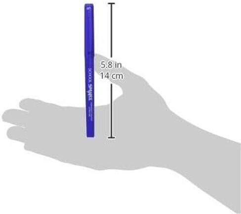 School Smart Water Resistant Permanent Markers - Ultra Fine - Pack of 12 - Blue in Saudi Arabia