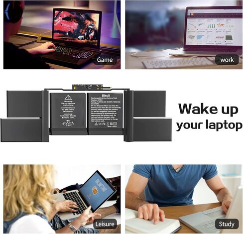 بطارية A1582 A1502، بطارية بديلة للكمبيوتر المحمول A1502 لجهاز MacBook Pro 13 بوصة ريتينا [أوائل 2015، منتصف 2014، أواخر 2013] A1493 - أداء عالي وطول العمر in Saudi Arabia