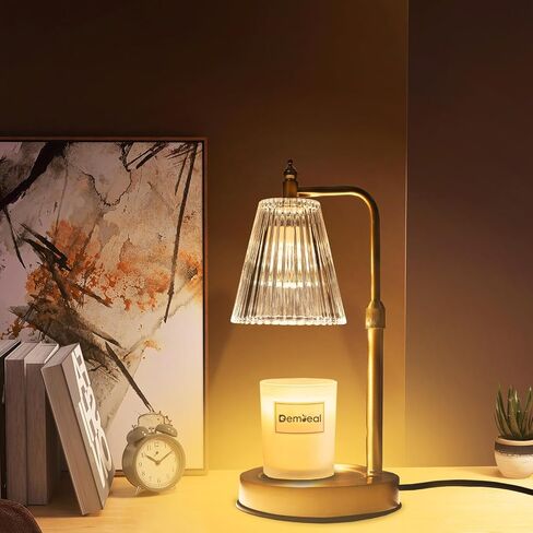 Candle Warmer Lamp Dimmable Timer, Electric Metal Top Down Light Heat Melting Wax Candles Vintage for Candle Jars,Home Decor Beside Lamp Gifts for Women & Friends in Saudi Arabia