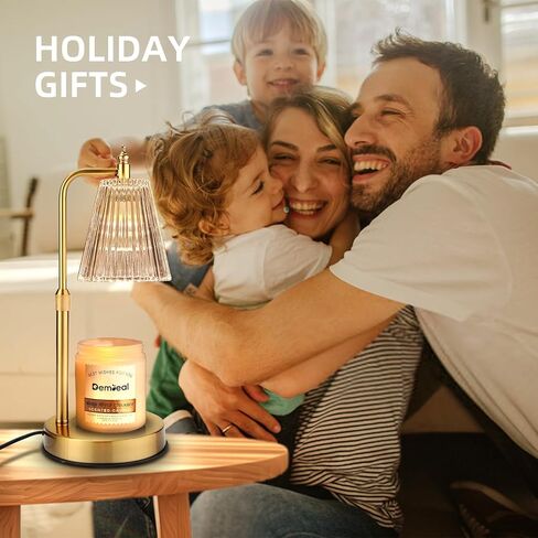 Candle Warmer Lamp Dimmable Timer, Electric Metal Top Down Light Heat Melting Wax Candles Vintage for Candle Jars,Home Decor Beside Lamp Gifts for Women & Friends in Saudi Arabia