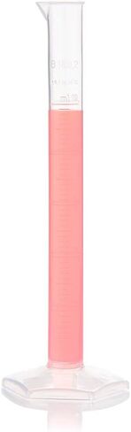 Globe Scientific 3701-10 Diamond Essentials PP Graduated Measuring Cylinder, Class B, Tall Form, 10ml Capacity in Saudi Arabia