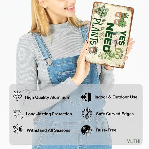 Funny Garden Signs for Outside,Funny Yard Signs for Home Kitchen Gardening Wall Decor Patio Signs 8x12 In in Saudi Arabia