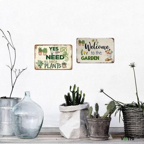 Funny Garden Signs for Outside,Funny Yard Signs for Home Kitchen Gardening Wall Decor Patio Signs 8x12 In in Saudi Arabia