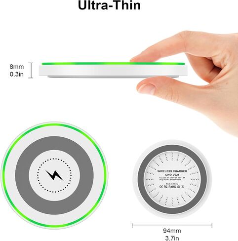 Motorola Wireless Charger for Moto Edge G Stylus 5G 2024 G Power Edge Razr 50 40 Ultra Pro G Play,15W Samsung Fast Charging Pad Station & QC 3.0 Charger for Galaxy S24 Ultra S24+ S23 S22 S21 S20 S10 in Saudi Arabia