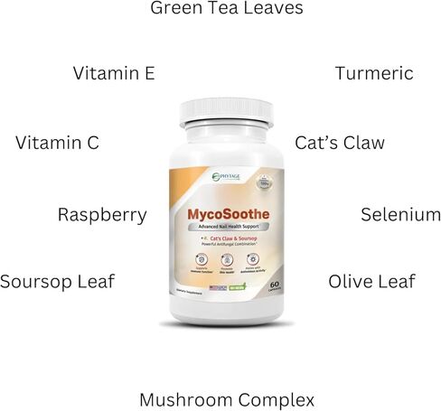 تركيبة MycoSoothe المتقدمة لدعم الشعر والبشرة والأظافر والمناعة - 60 كبسولة in Kuwait