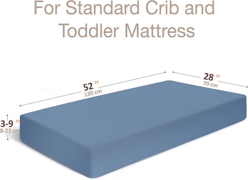 Organic Crib Sheet - 100% Cotton Baby Crib Sheets - Standard Crib Mattress Sheet (52 x 28 in) - Fitted Crib Sheets Girl Boy Neutral - Toddler Bed Sheets (3D Leaves Green) in Saudi Arabia