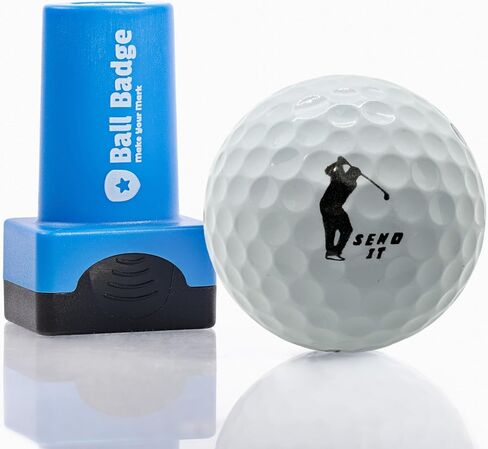 Ball Badge - Golf Ball Stamp, Self-Inking Golf Ball Stamper, Golf Ball Marker, Reusable Golf Ball Marking Tool to Identify Golf Balls, Reusable Ink Stamp for Golf Balls (Pimento Cheese Sandwich) in Saudi Arabia