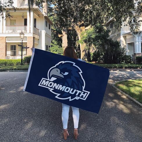 Desert Cactus Monmouth University Flag Hawks Banners 100% Polyester Indoor Outdoor 3x5 feet Flags (Style 1) in Saudi Arabia