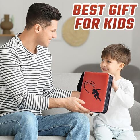 Baseball Card Binder 440 Pockets, Baseball Trading Cards Collection, 4-Pocket Sports Card Holder with 55 Pages Removable Sleeves and Zipper in Saudi Arabia