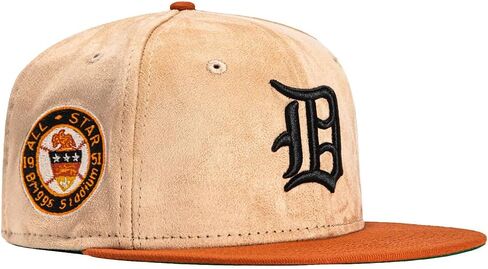 قبعة ديترويت تايجرز 59FIFTY Cooperstown من نيو إيرا 1951 كل النجوم لعبة بريجز ستاديوم برقعة جانبية من الجلد السويدي الصناعي، قبعة in Saudi Arabia
