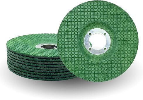 10PACK - 4 1/2"×1/8"×7/8" Flexible Grinding Wheel for Metal, 4 1/2" Diameter, 1/8" Thickness, 7/8" Arbor, Grit 60 Depressed Center Grinding Wheel (Green) (10pcs) in Saudi Arabia