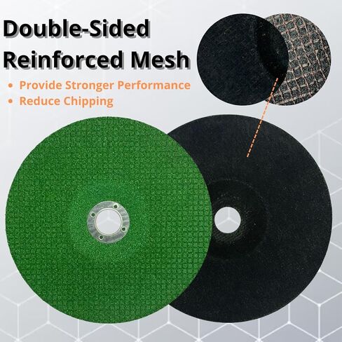 10PACK - 4 1/2"×1/8"×7/8" Flexible Grinding Wheel for Metal, 4 1/2" Diameter, 1/8" Thickness, 7/8" Arbor, Grit 60 Depressed Center Grinding Wheel (Green) (10pcs) in Saudi Arabia