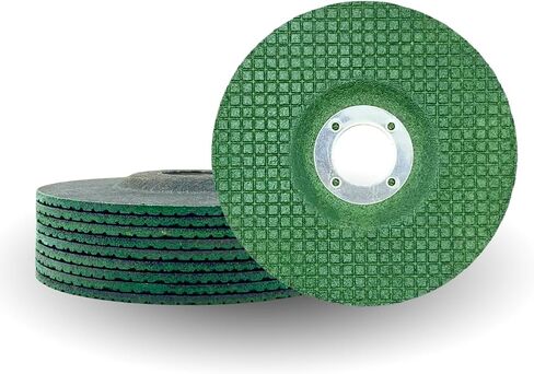 10PACK - 4 1/2"×1/8"×7/8" Flexible Grinding Wheel for Metal, 4 1/2" Diameter, 1/8" Thickness, 7/8" Arbor, Grit 60 Depressed Center Grinding Wheel (Green) (10pcs) in Saudi Arabia