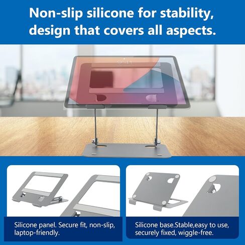 Laptop Stand with Cooling Fan, Adjustable Height, Portable, Suitable for All Laptops of 10"-17.3" in Saudi Arabia