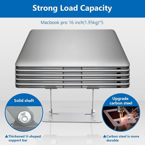 Laptop Stand with Cooling Fan, Adjustable Height, Portable, Suitable for All Laptops of 10"-17.3" in Saudi Arabia