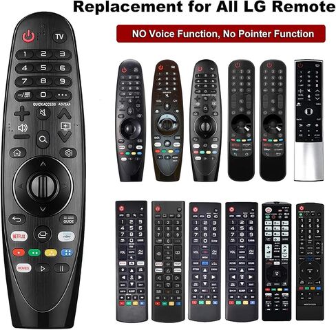 بديل لجهاز التحكم عن بعد لتلفزيون LG المتوافق مع جميع أجهزة تلفزيون LG الذكية، بديل جهاز التحكم عن بعد بإضاءة خلفية عالمية لجهاز التحكم عن بعد LG Magic وجهاز التحكم عن بعد بالأشعة تحت الحمراء in Saudi Arabia