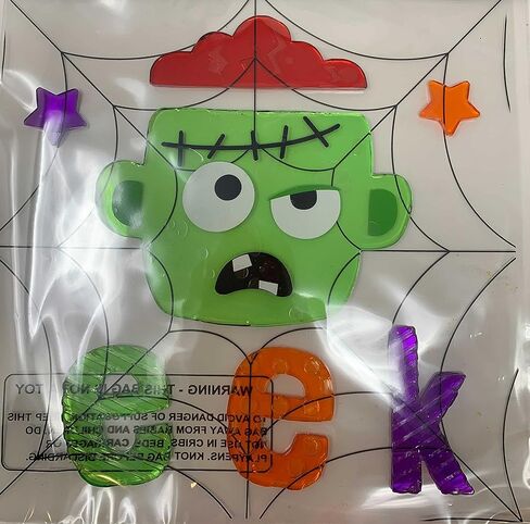 ملصقات جل الهالوين (مجموعة من 4)، ملصقات نوافذ الهالوين، ديكورات نوافذ الهالوين، ملصقات نوافذ الهالوين، ملصقات الهالوين، زخارف جل لاصقة (مجموعة 1) in Kuwait