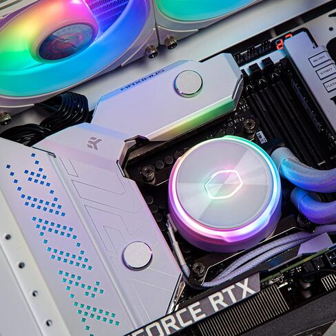 Cooler Master MasterLiquid Atmos 360 Black Watercooler CPU - AIO Watercooling Kit, Dual Chamber Pump, Sickleflow 120 Edge Fans, ARGB Gen 2, Brackets LGA1700 & AM5 in Kuwait